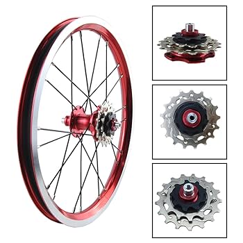 Amazon | JKLapin 16インチ折り畳み自転車ホイール外部3速盤式V